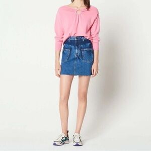 Sandro Paris Jeans Skirt Size S